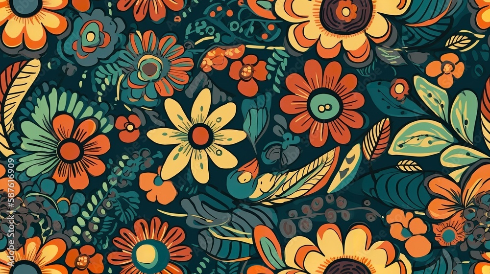 Flower power Pattern Flower power Pattern