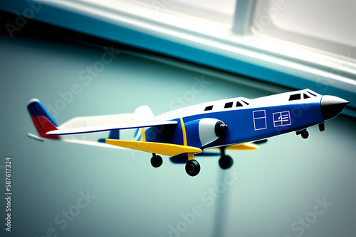 Close-up Of Toy Airplane In Container