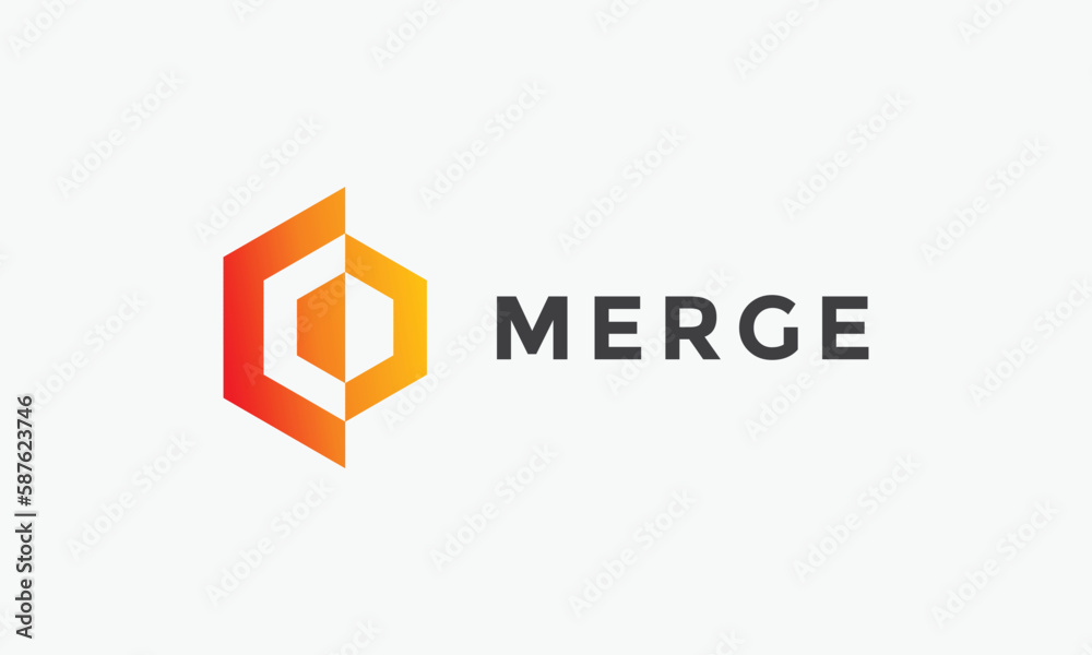 Logo vector modern hexagonal triangle element design concept symbol technology Logo vector modern hexagonal triangle element design concept symbol technology