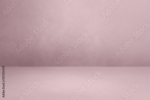 Empty light lilac pink concrete interior background