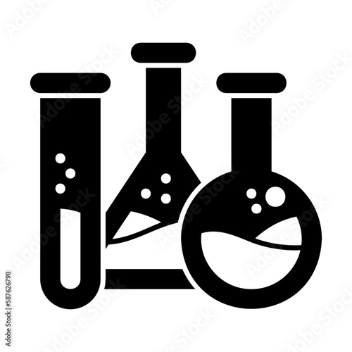 chemistry glyph style icon