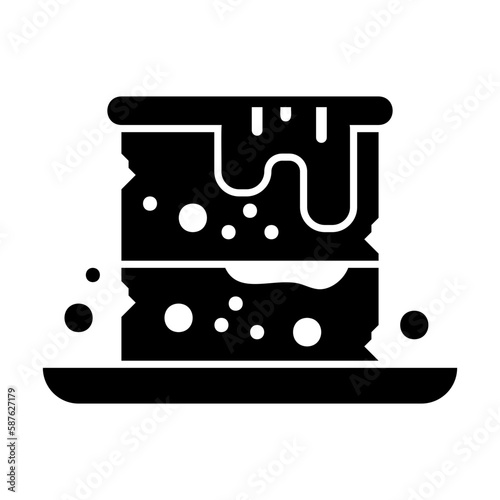 brownie glyph style icon