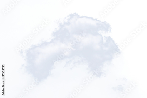 white soft cloud isolated