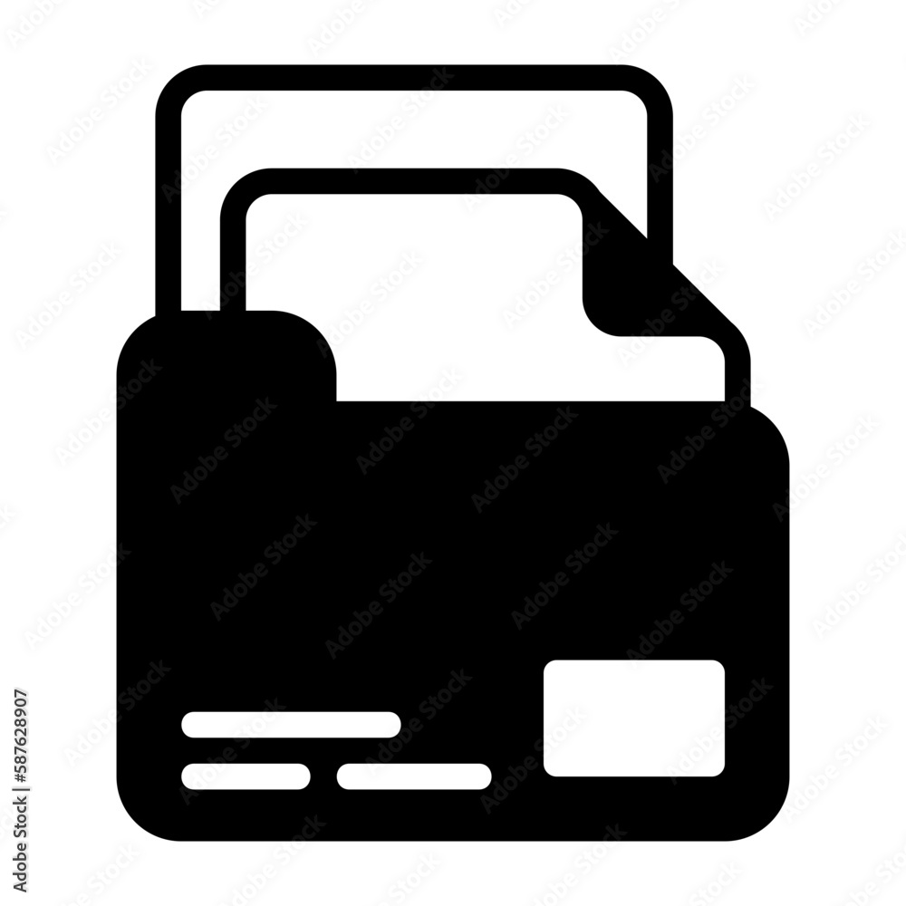 folder glyph style icon folder glyph style icon