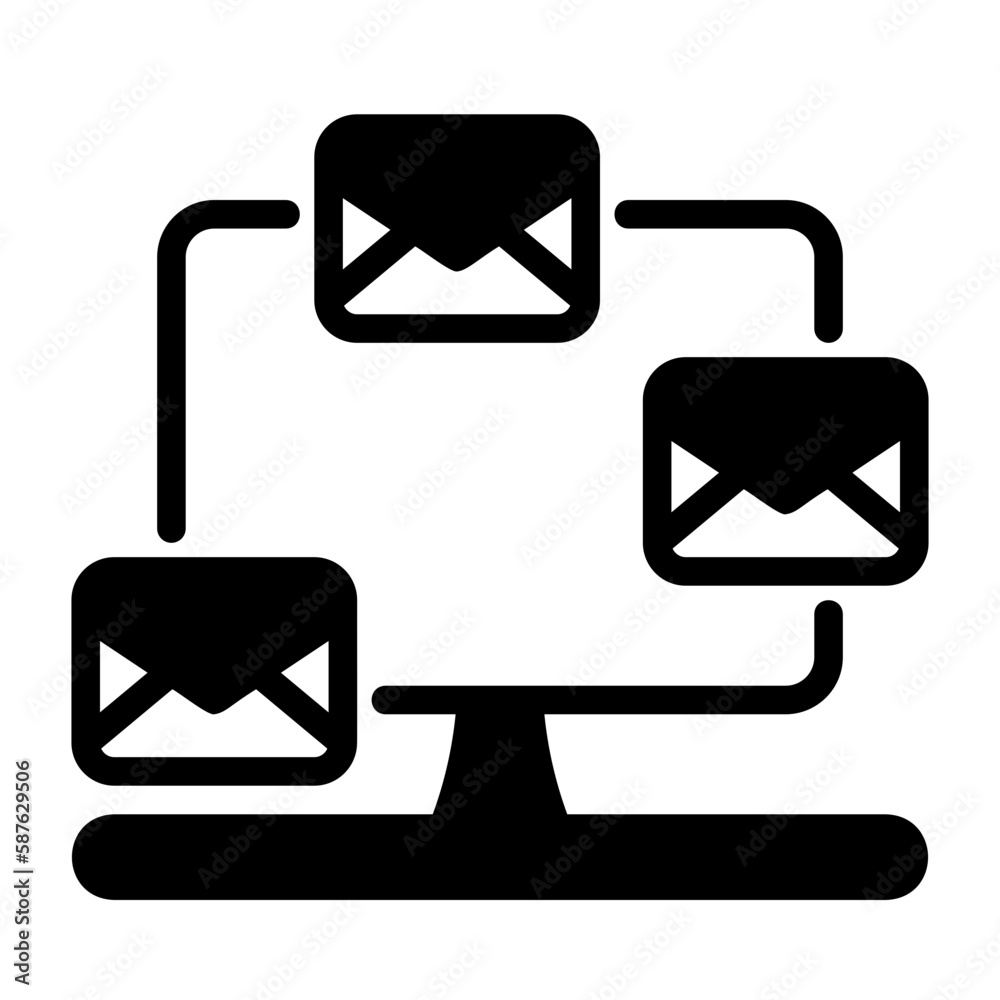 campaign glyph style icon campaign glyph style icon