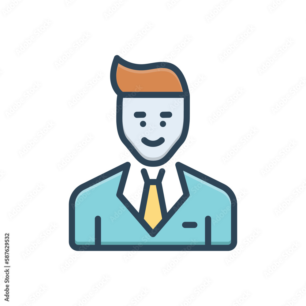 Color illustration icon for md copy student