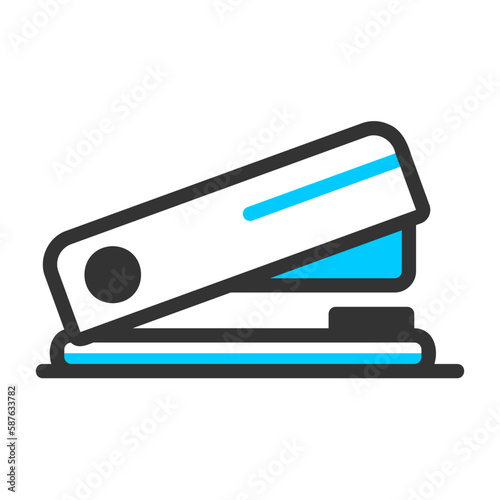stapler filled outline colored icon