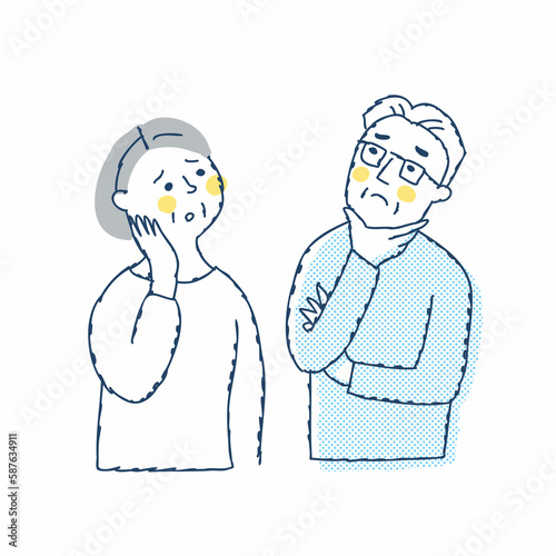 困っているシニア夫婦