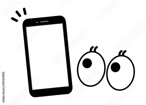 phone isolated on white background
スマートフォンを見る