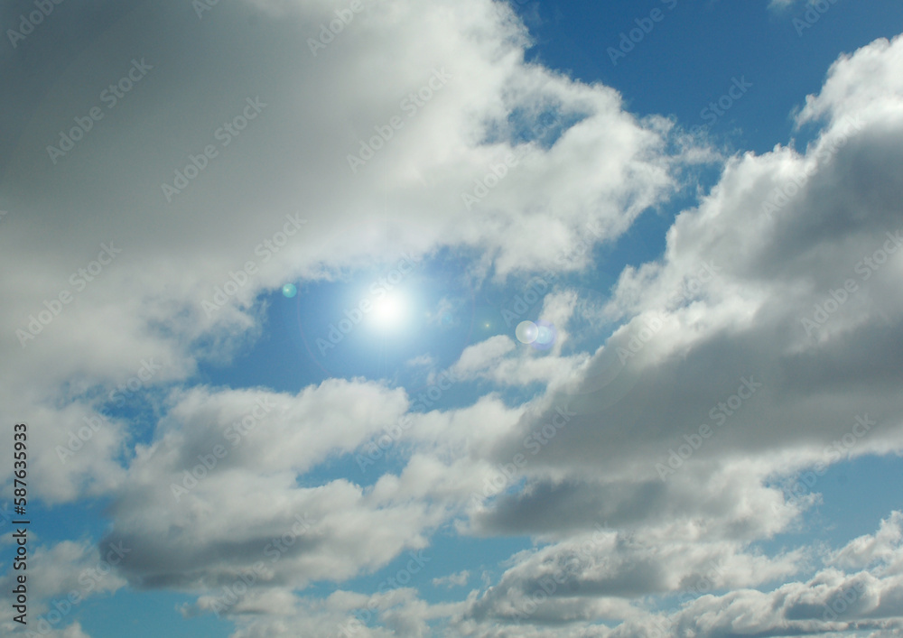 Cloudy sky background