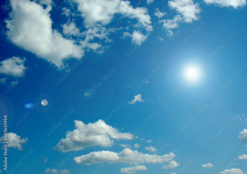 Cloudy sky background