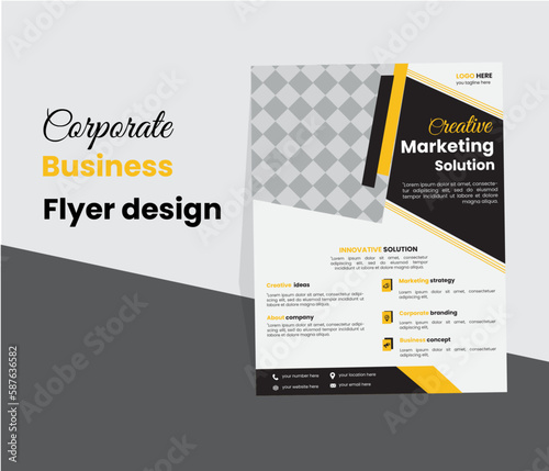 corporate flyer design, modern flyer design template ,creative design