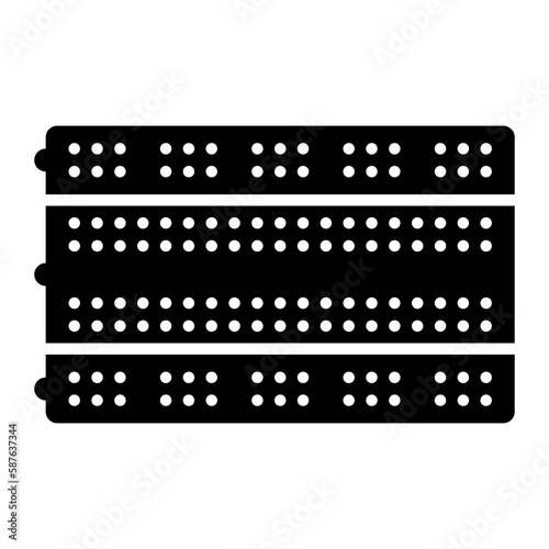 фотографія breadboard icon in glyph style