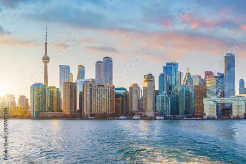 Downtown Toronto city skyline, cityscape of Canada
