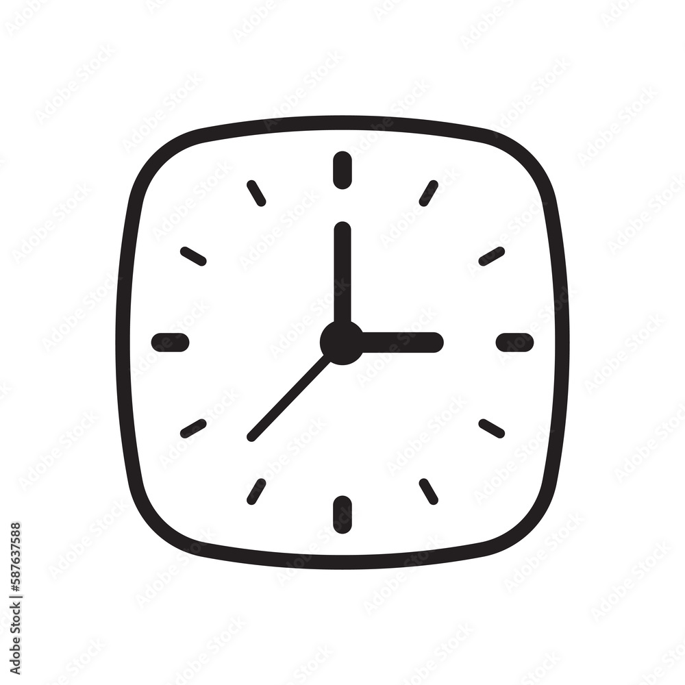 Clock icon, time icon. Vector illustration. Clock icon, time icon. Vector illustration.