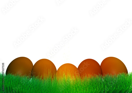 red easter eggs