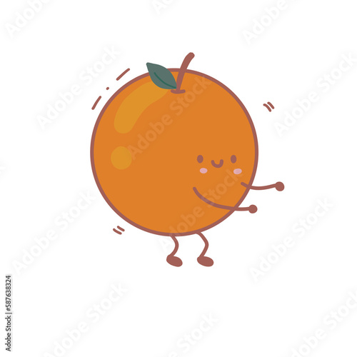Dancing orange
