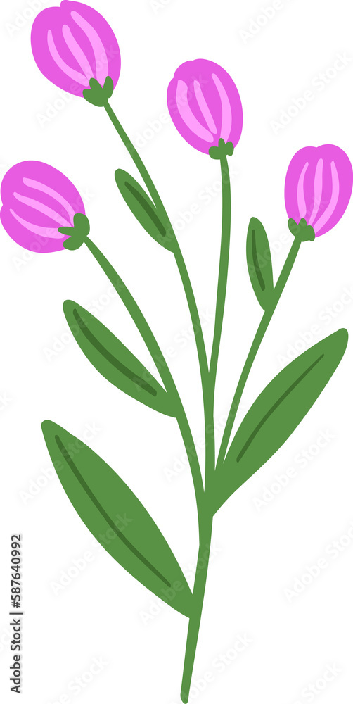 custom made wallpaper toronto digitalAbstract flower floral element, natural isolated object, summer and spring  