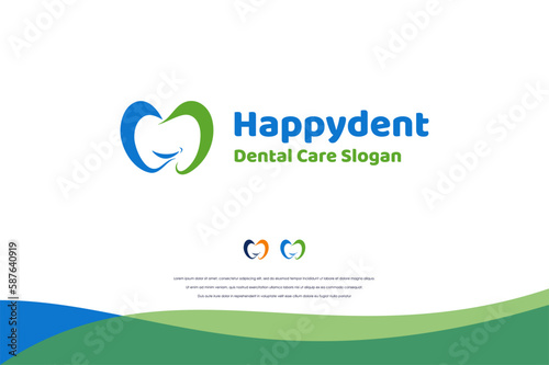 Happydent - Happy Dental Care logo Template