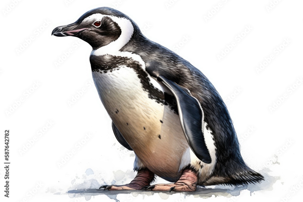 Obraz premium penguin isolated on white