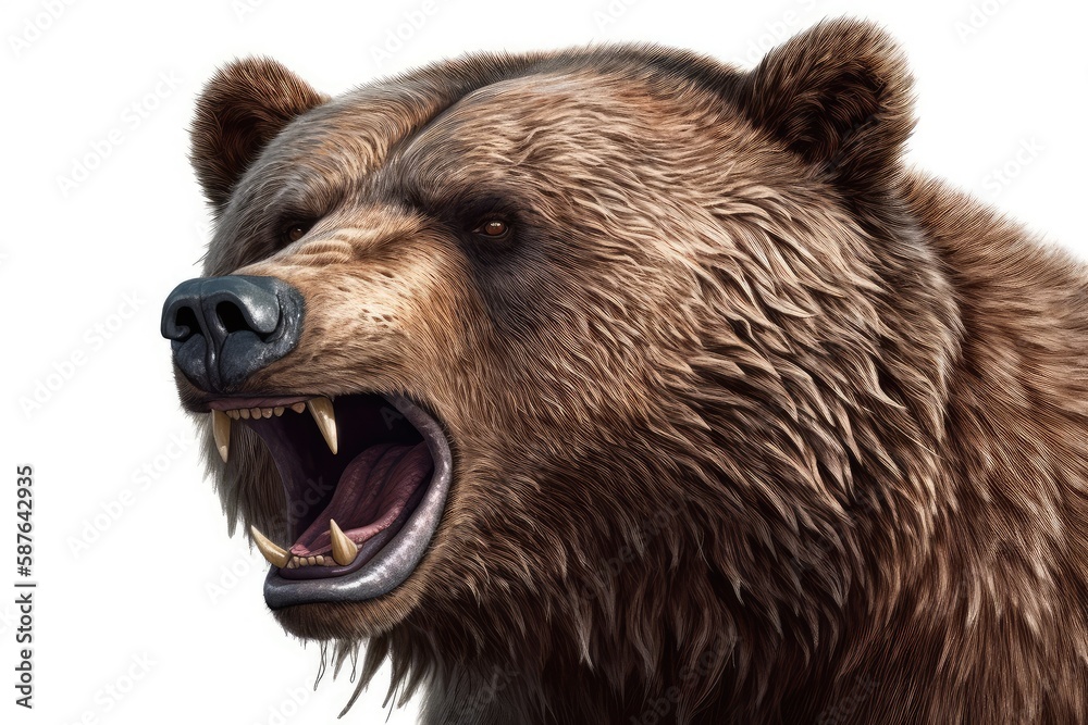 Fototapeta premium brown bear portrait