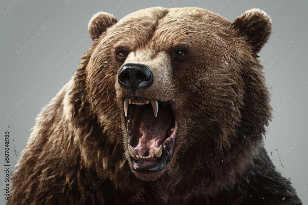 Fototapeta premium brown bear portrait