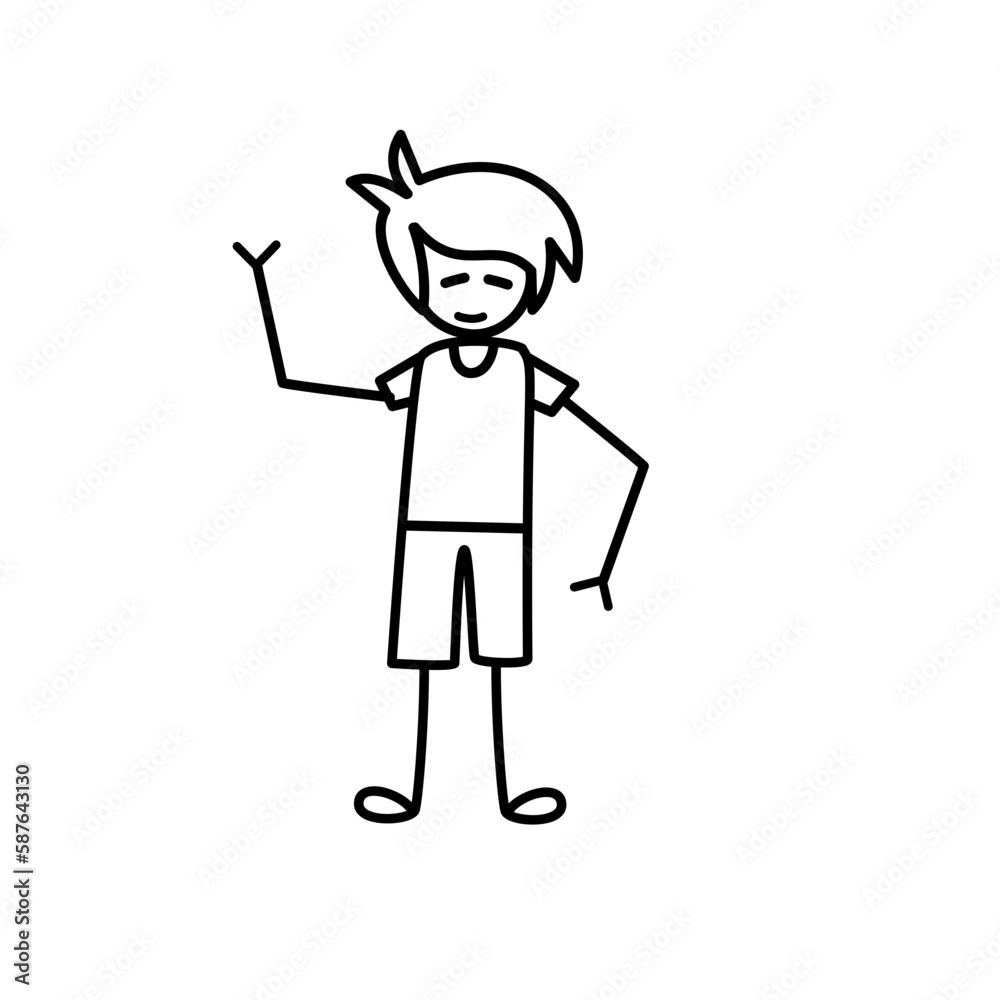 hand drawn kid character hand drawn kid character