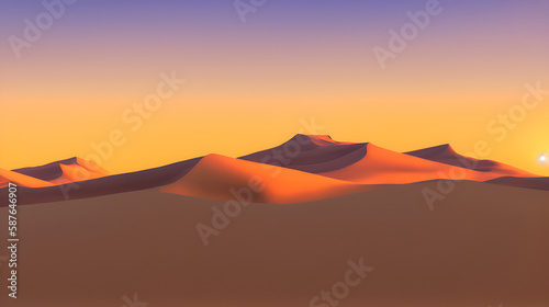 desert landscape. generative AI