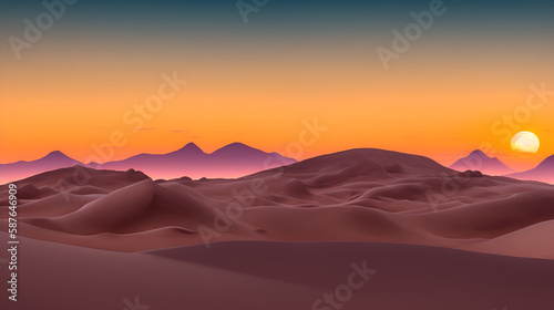 desert landscape. generative AI © Artur