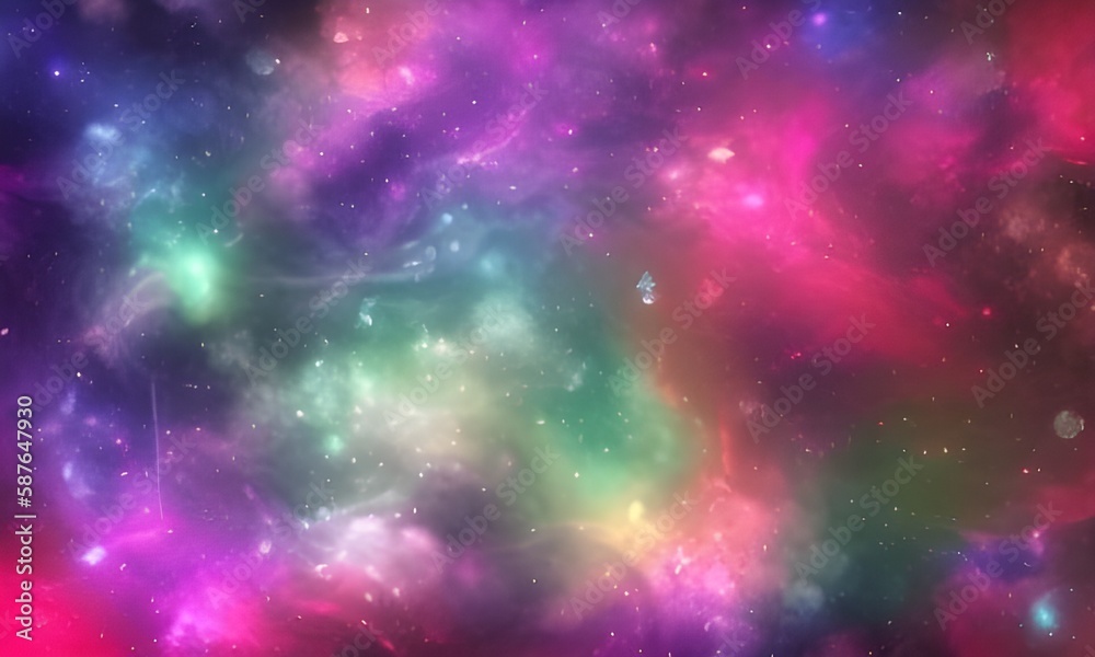 background galaxy with stars