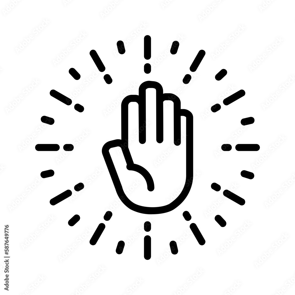 Black line icon for Blessings Black line icon for Blessings