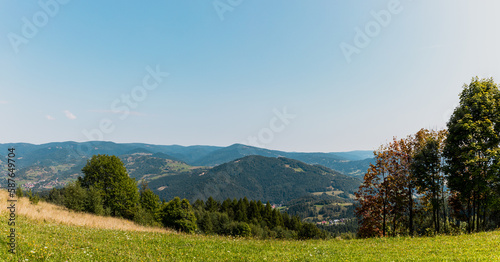 Beautiful landscape of south Poland - Beskid Sadecki Mountains © Piotr