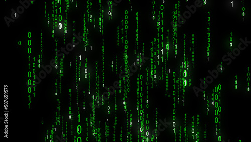 Vast and Intricate Network of Digital Binary Code