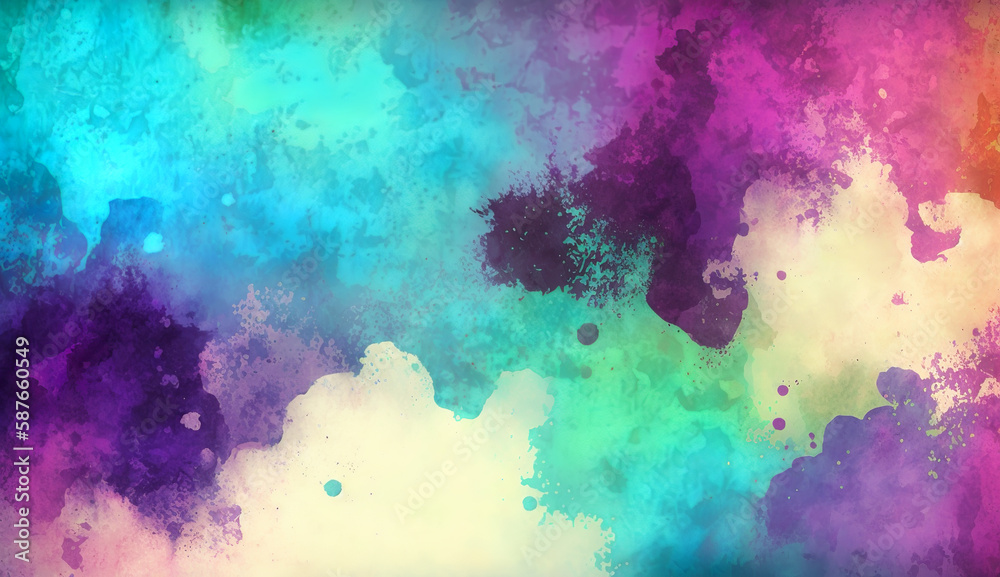 Abstract watercolor grunge background, Generative AI