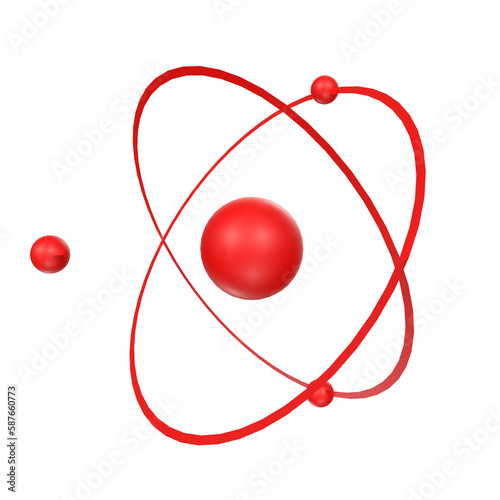atom symbol icon isolated on background