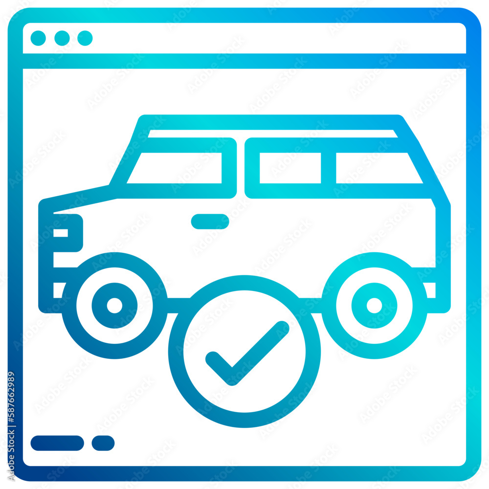 Onlineshop gradient line icon Onlineshop gradient line icon