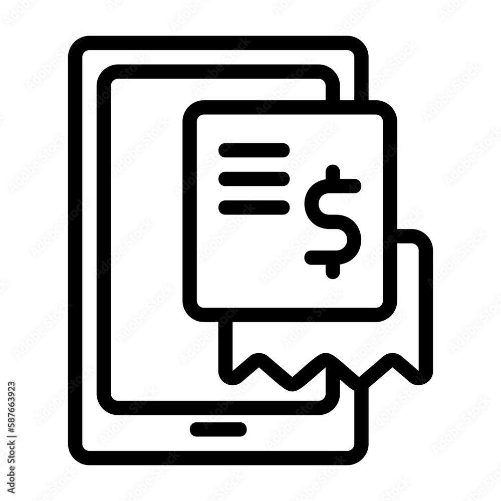 mobile bill icon mobile bill icon