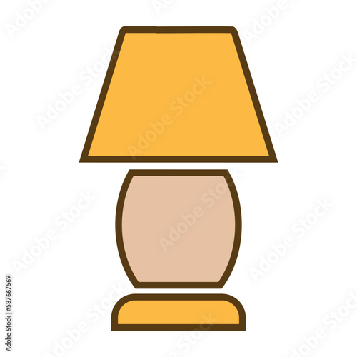 Table lamp icon