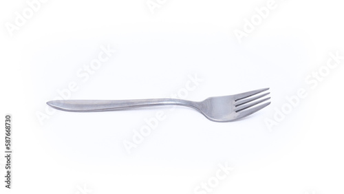 fork on white background