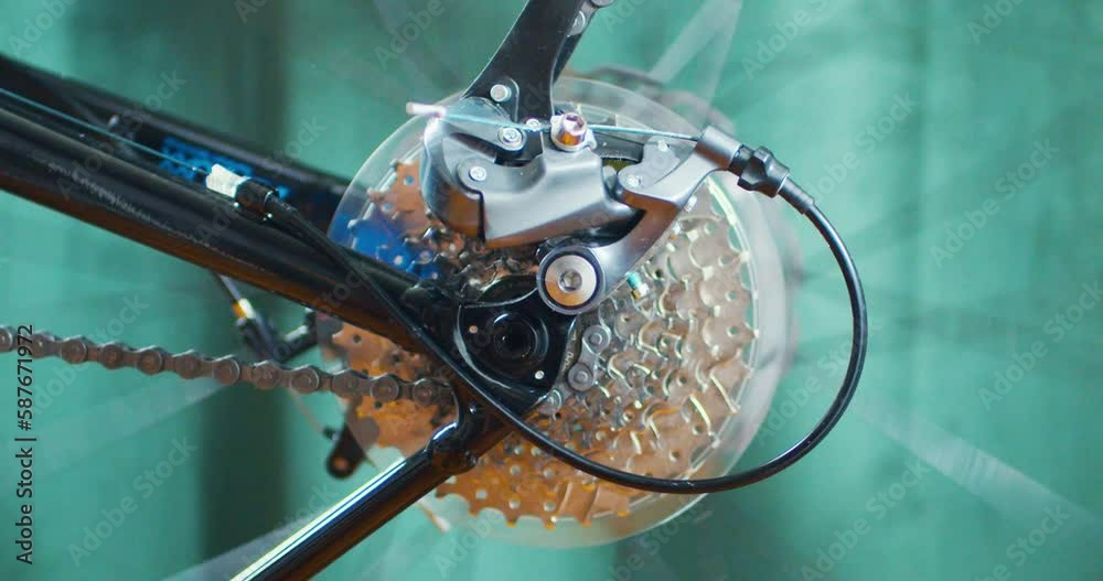 close-up Bicycle cassette 