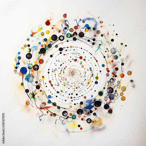 circles of life, whtie background