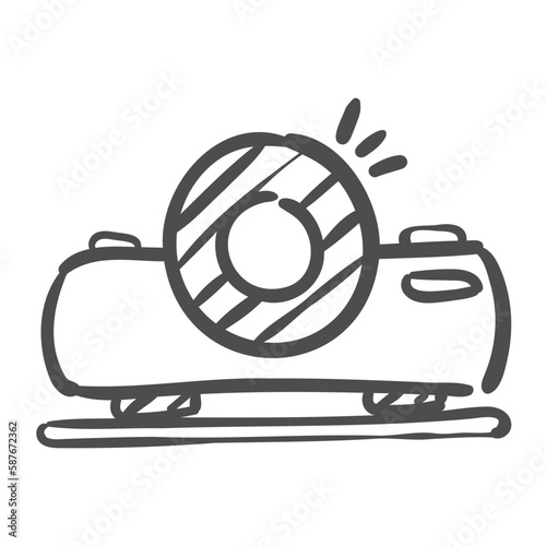 projector handdrawn icon