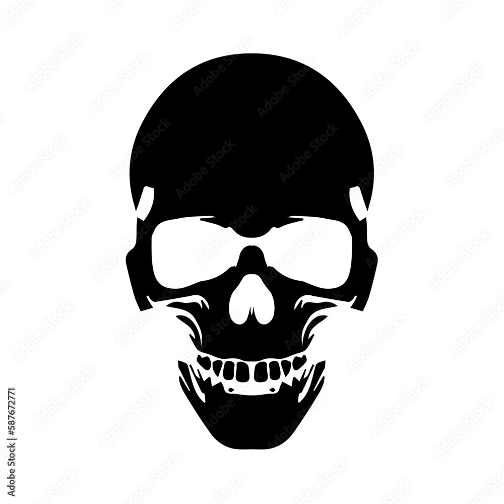 Anatomically correct human skull. Death skull or human skull for games and websites Anatomically correct human skull. Death skull or human skull for games and websites