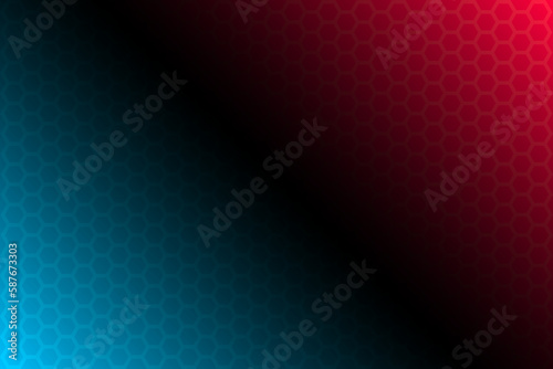 Vector illustration of gradient background in blue black and red colors