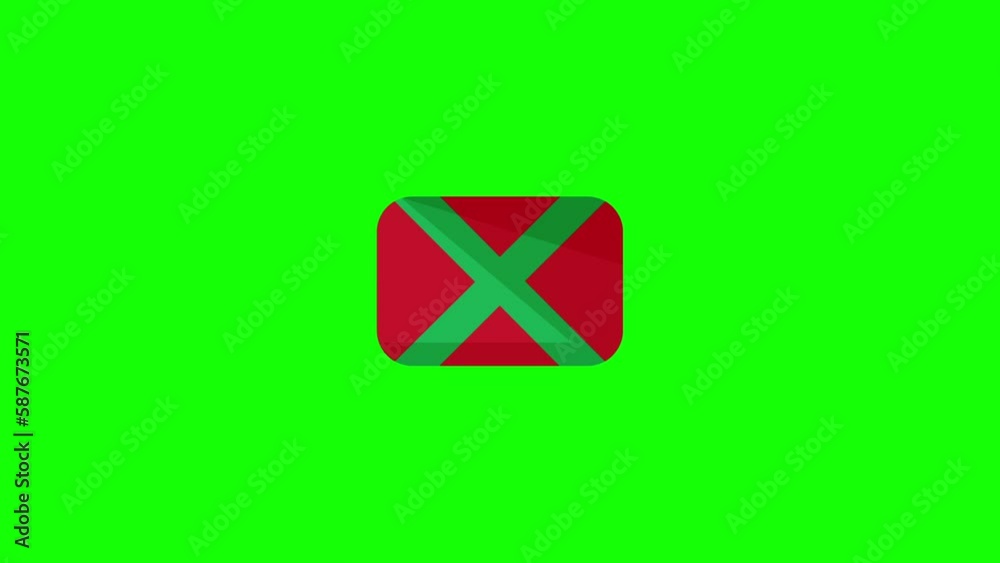 Jamaica flag animation green screen chroma key background 4K motion ...