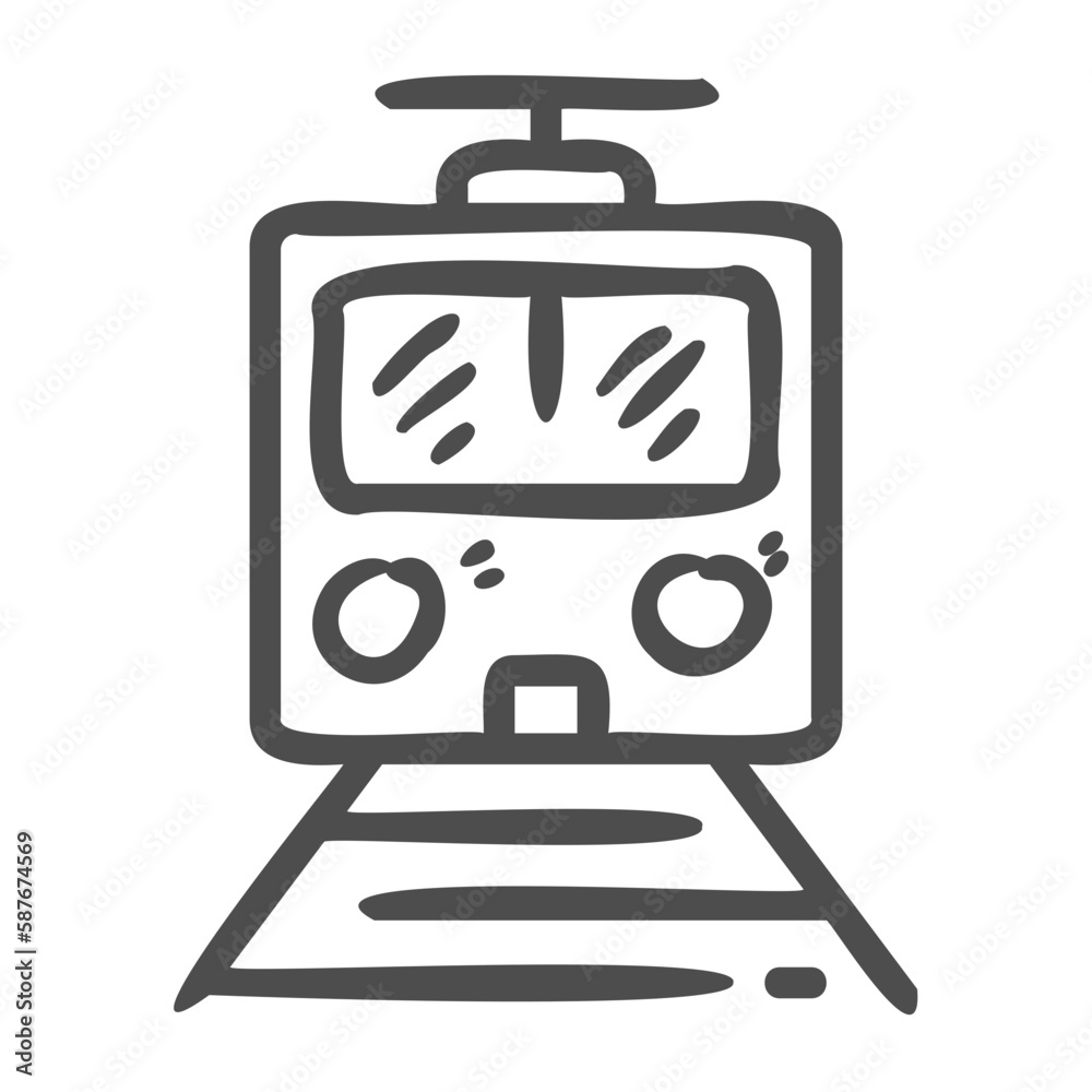 train handdrawn icon train handdrawn icon