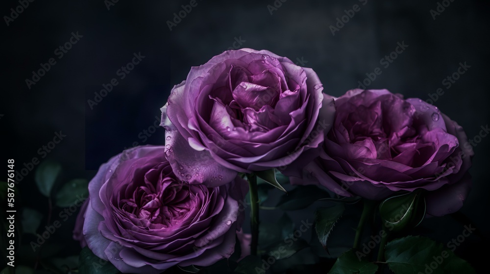 Regal Purple Roses