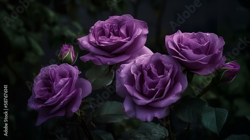 Regal Purple Roses
