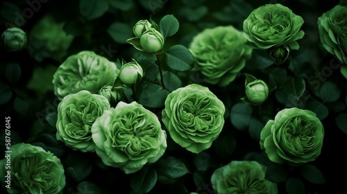 Refreshing Green Roses