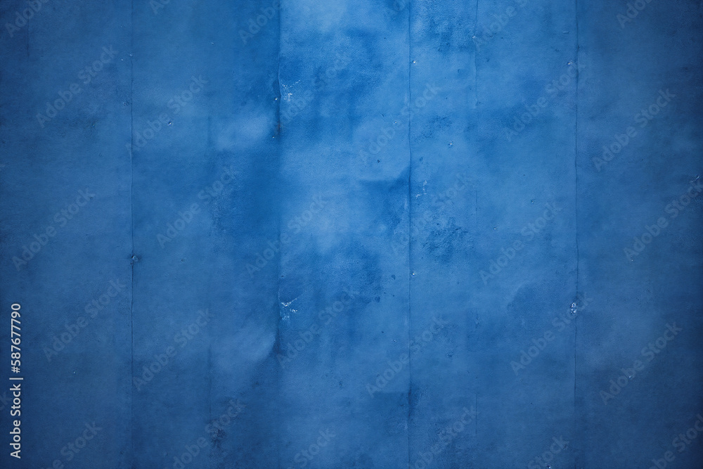 Obraz premium Damaged blue cement wall background